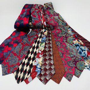 MENS TIES LOT of 10 TIES Zianetti, Stafford, L'Hom